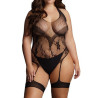 Le Désir Body Porte-Jarretelles CROTCHLESS Noir